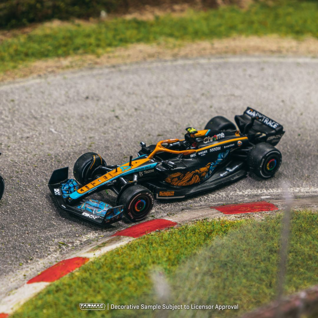 McLaren MCL36 Lando Norris 2022年阿布扎比大獎賽參賽車 Tarmac Works GLOBAL64 1:64比例模型車