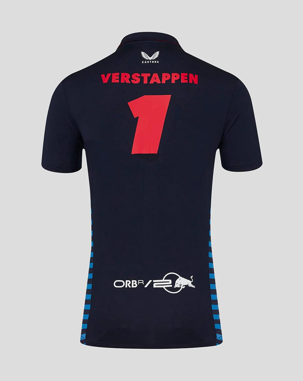 Red Bull Racing F1 Men's 2024 Max Verstappen Team Polo Shirt- Navy