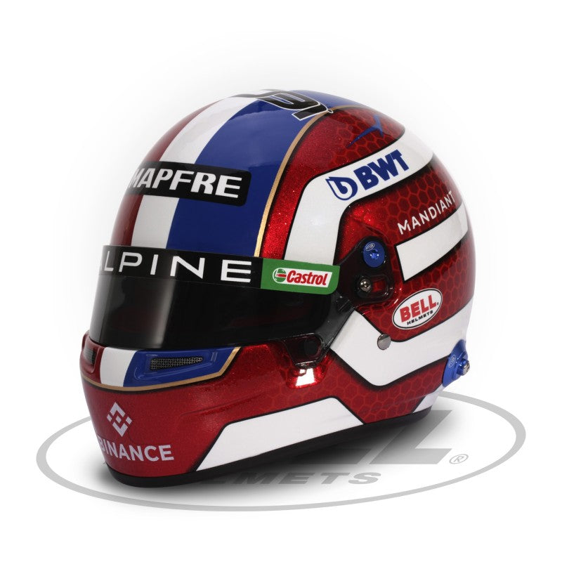 Alpine ESTEBAN OCON MINI HELMET 2022 - SCHUBERTH SCALE 1:2