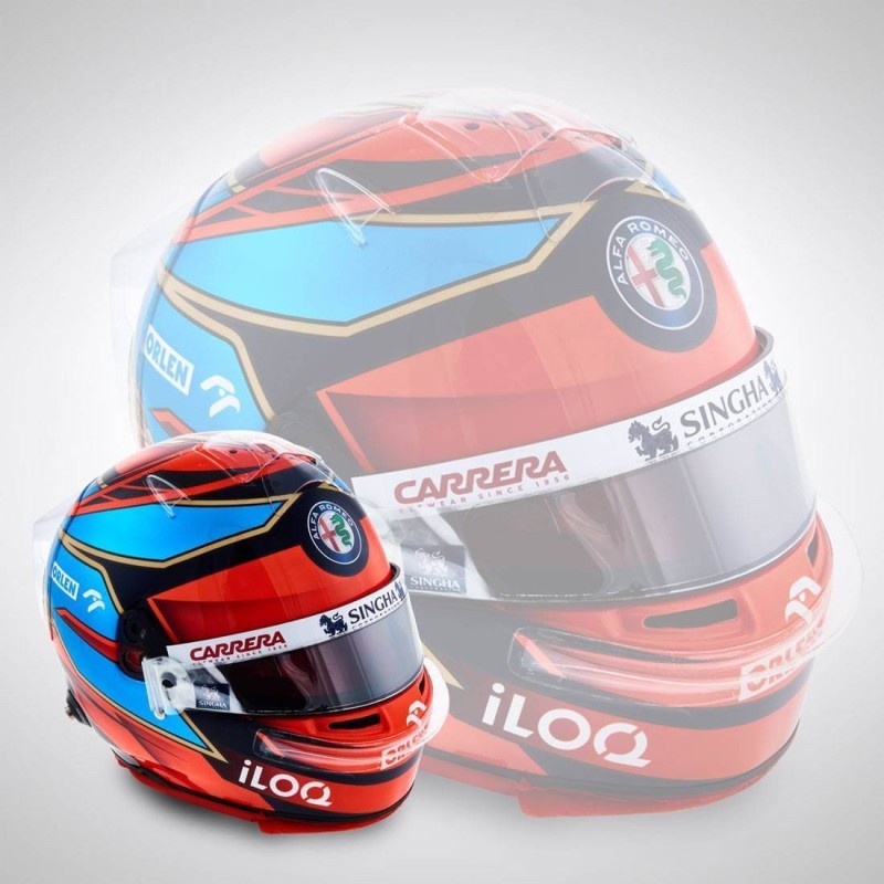 Alfa Romeo MINI HELMET 2021 - KIMI RAIKKONEN