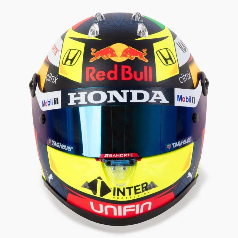 Red Bull SERGIO PÉREZ 2021 MINI HELMET SCHUBERTH 1:2 SCALE