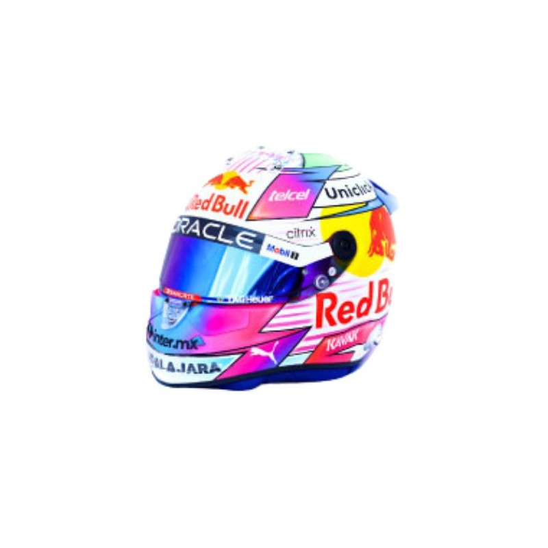 Red Bull SERGIO PEREZ MIAMI GP MINI HELMET 2022 - SCHUBERTH SCALE 1:2