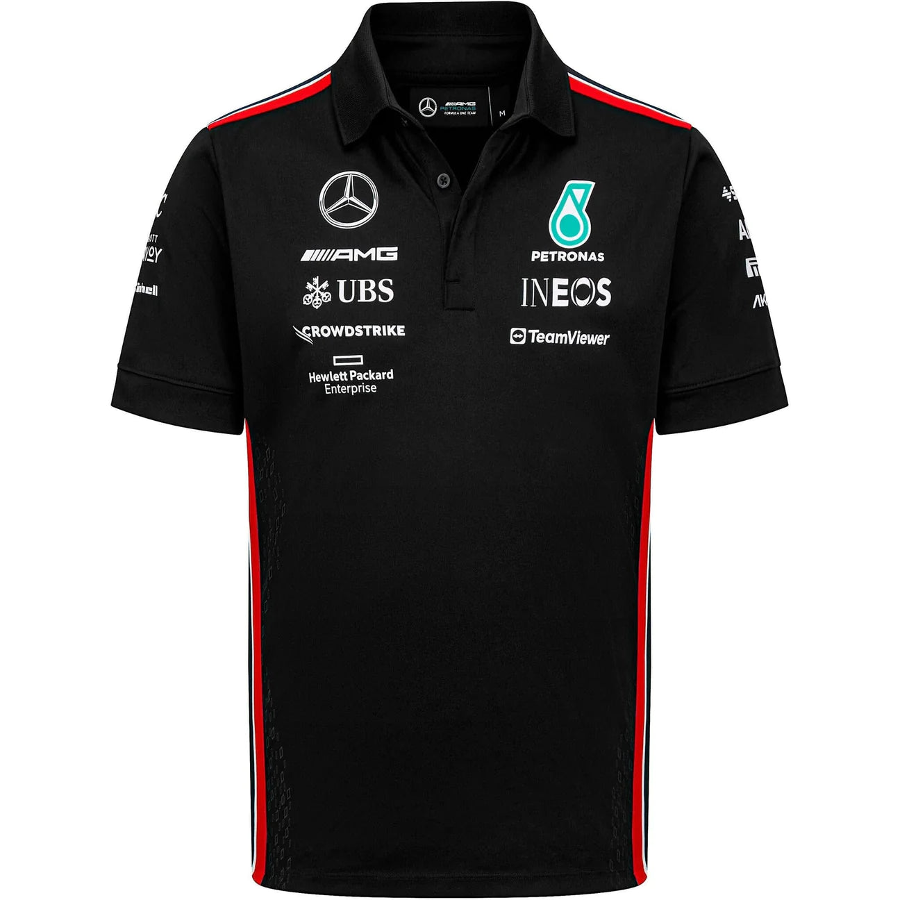 Mercedes AMG Petronas F1 2023 Men's Team Polo - Black