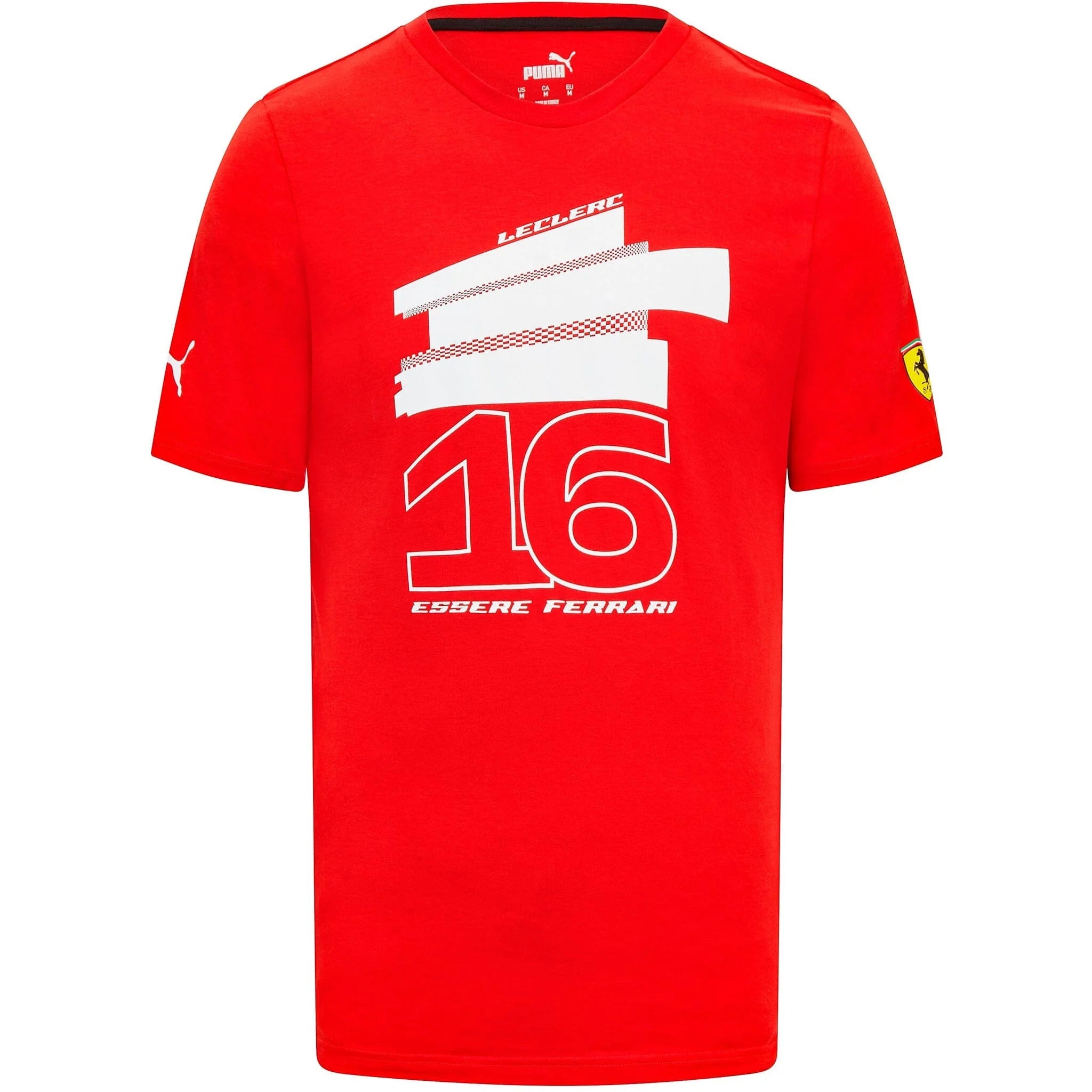 Scuderia Ferrari F1 Puma Men's Charles Leclerc #16 Driver T-Shirt-Whit ...