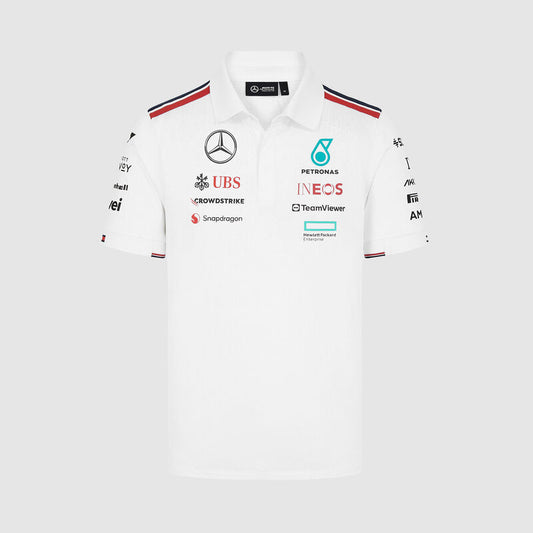 Pre-Order：Mercedes-AMG F1 2024 Team Polo (White / Black)
