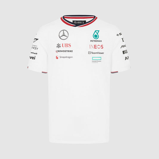 Pre-Order：Mercedes-AMG F1 2024 Team Driver T-shirt (White / Black)