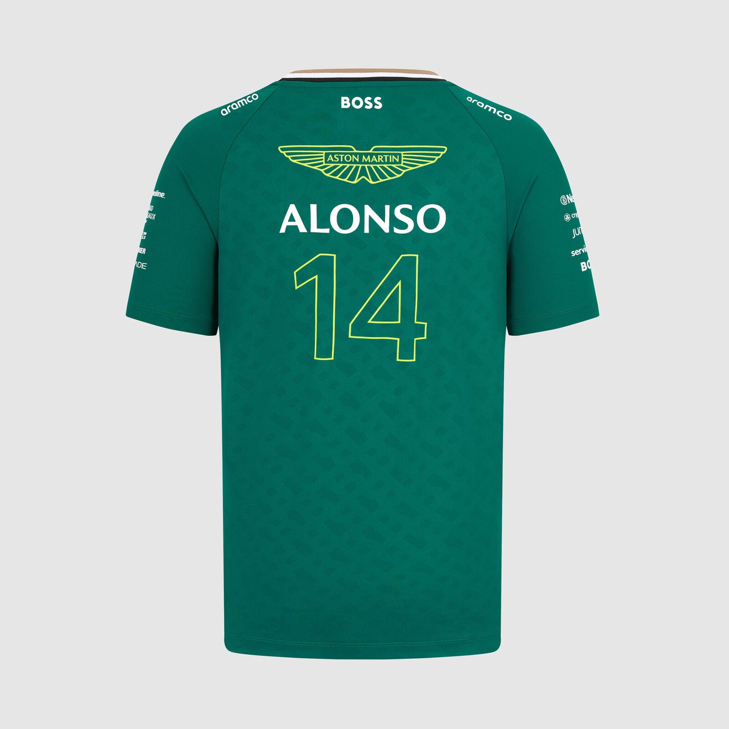 Pre-Order：Aston Martin F1 Team Kids 2024 Fernando Alonso Driver T-shirt
