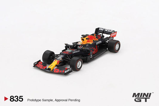 （預訂）Red Bull RB16B #33 Max Verstappen 2021 年阿布扎比大獎賽冠軍 Mini GT 1:64比例模型車