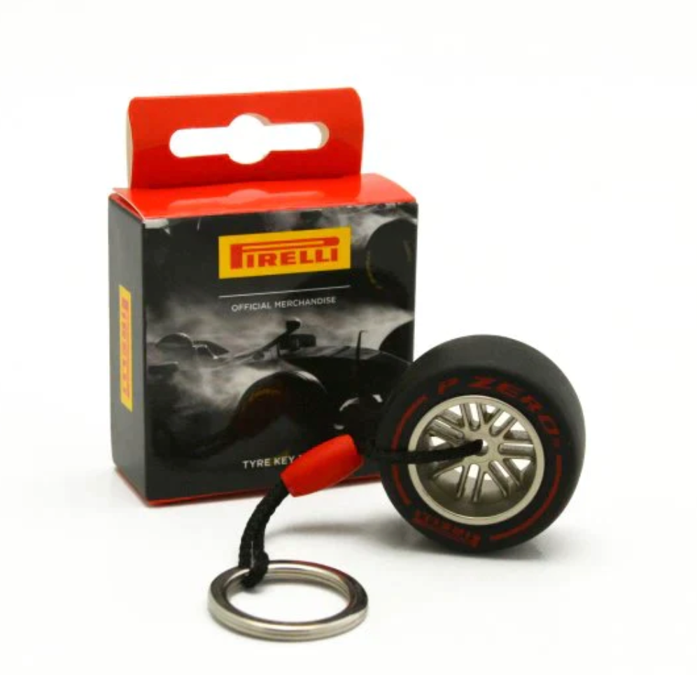 Pirelli Mini Tyre Keychain (Red)