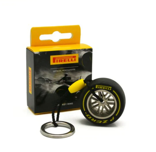 Pirelli Mini Tyre Keychain (Yellow)