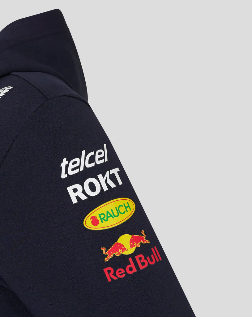 Pre-Order：Red Bull Racing F1 Women's 2024 Team Full Zip Hooded Sweatshirt- Navy