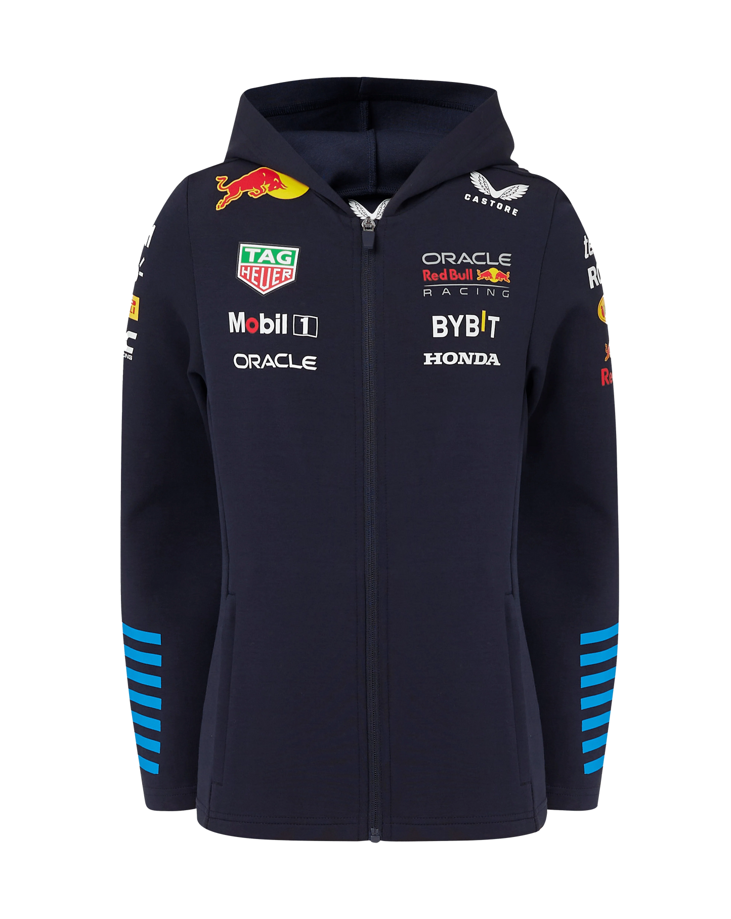 Pre-Order：Red Bull Racing F1 Kid's 2024 Team Full Zip Hoodie- Youth Navy