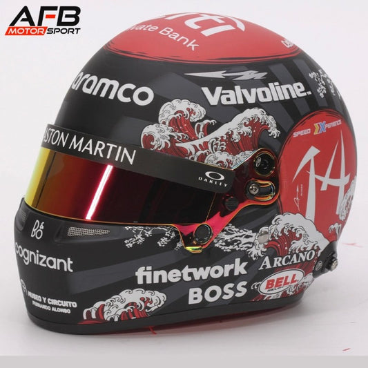 （預訂）Fernando Alonso 2024 日本大獎賽 BELL Helmet 1:2 比例頭盔模型