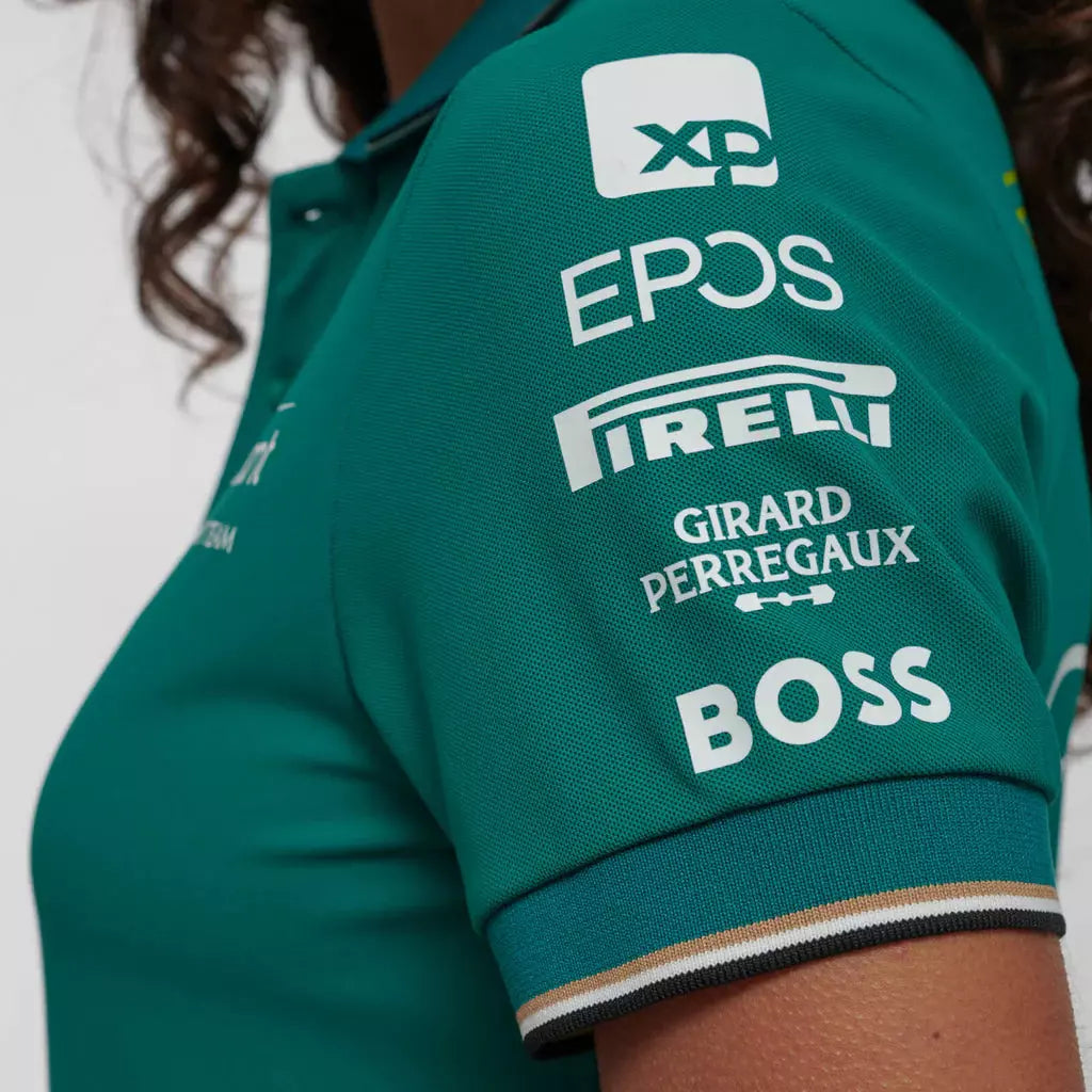 Aston Martin Cognizant F1 2023 Women's Team Polo Shirt- Green