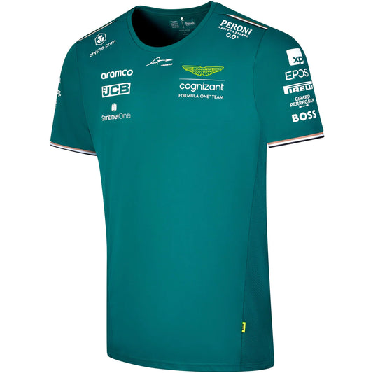 Aston Martin Cognizant F1 2023 Men's Fernando Alonso Team T-Shirt- Green