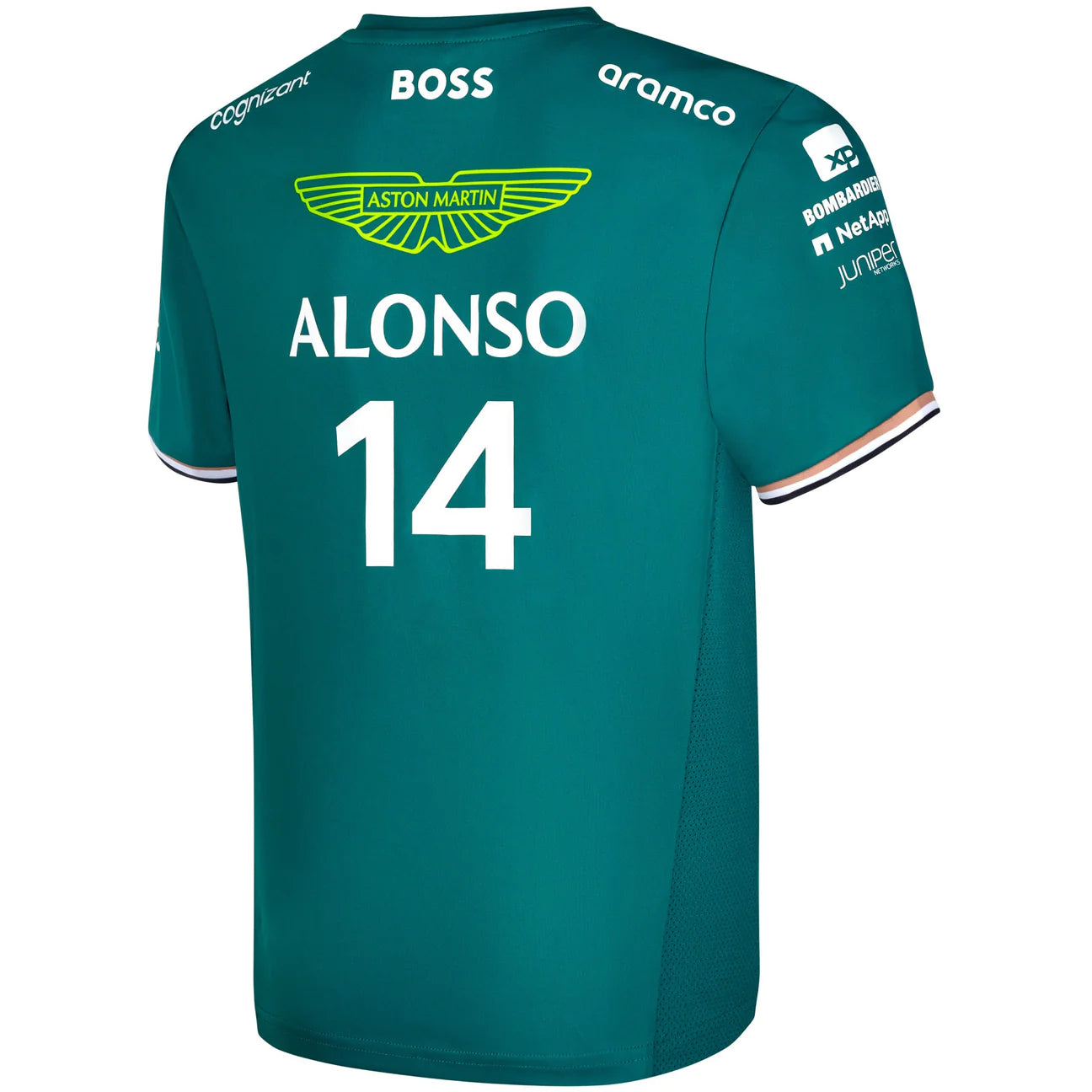 Aston Martin Cognizant F1 2023 Kids Fernando Alonso Team T-Shirt-Youth Green