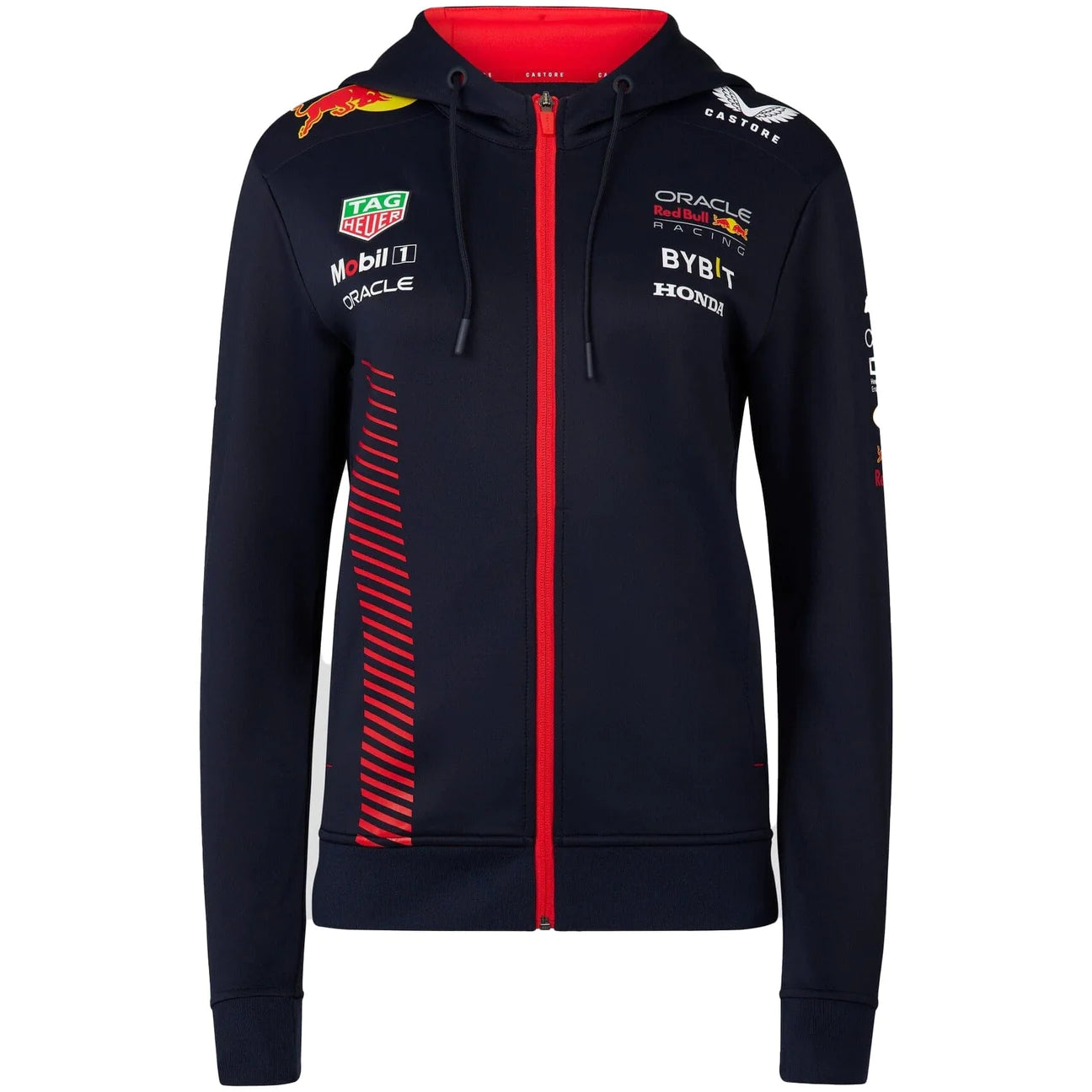 Red Bull Racing F1 Women's 2023 Team Full Zip Hooded Sweatshirt- Navy