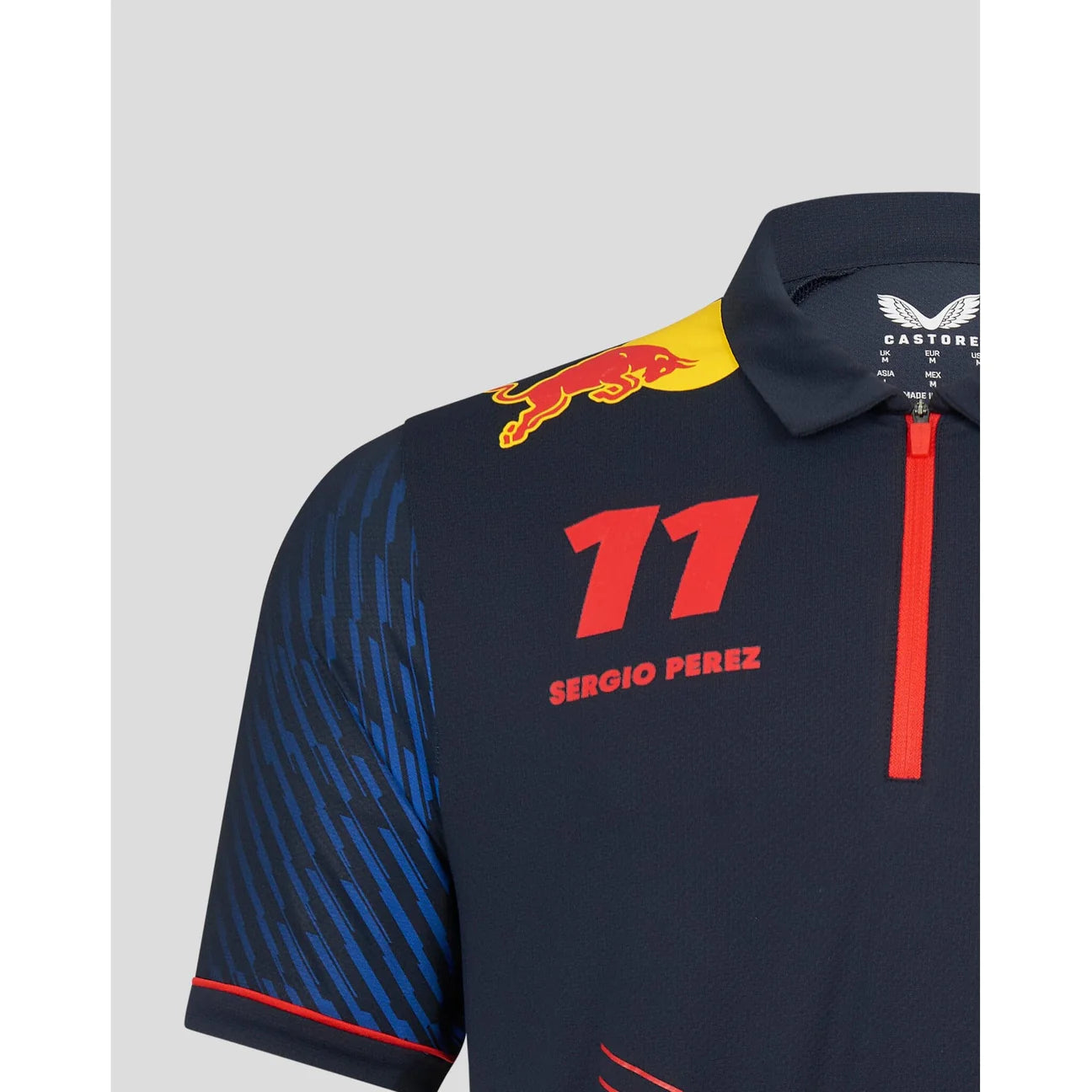 Red Bull Racing F1 Men's 2023 Sergio "Checo" Perez Team Polo Shirt- Navy