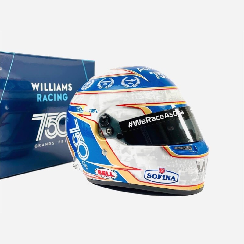 Williams NICHOLAS LATIFI 2021 MONACO 750 GP BELL MINI HELMET SCALE 1:2