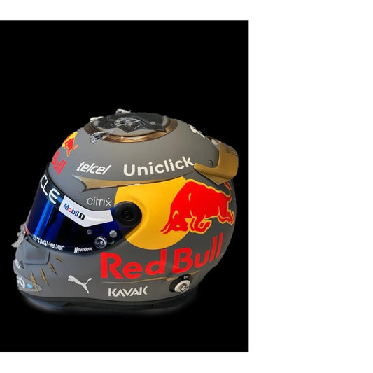 Red Bull PRE-ORDER SERGIO PEREZ 2022 GP BRAZIL MINI HELMET SCHUBERTH SCALE 1:4 +DISPLAY