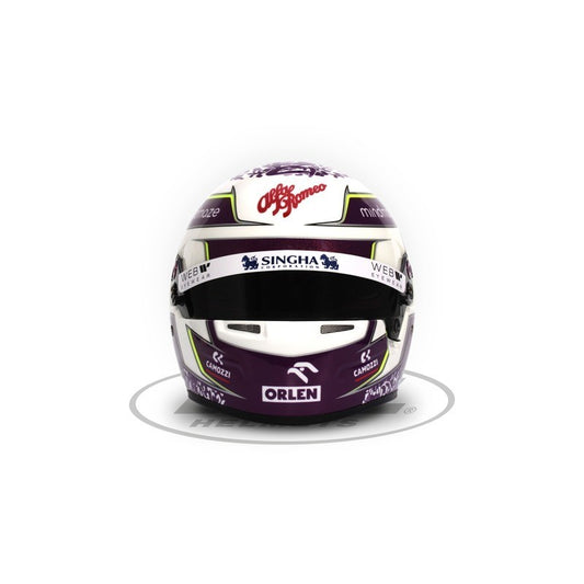 Alfa Romeo ZHOU GUANYU 2022 MINI HELMET BELL SCALE 1:2